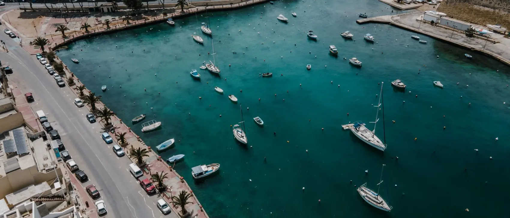 Malta’da liman ve tekneler